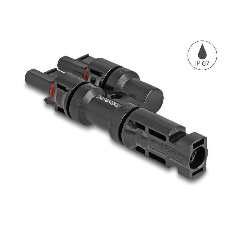 Delock DL4 Solar Konnektor 1 x Stecker zu 2 x Buchse