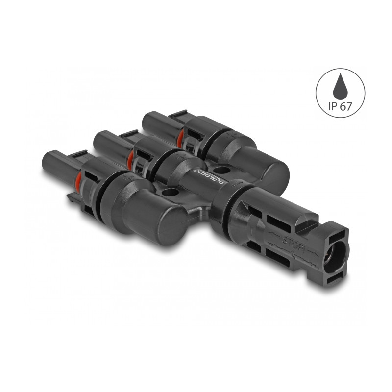 Delock DL4 Solar Konnektor 1 x Stecker zu 3 x Buchse