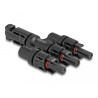 Delock DL4 Solar Konnektor 1 x Stecker zu 3 x Buchse
