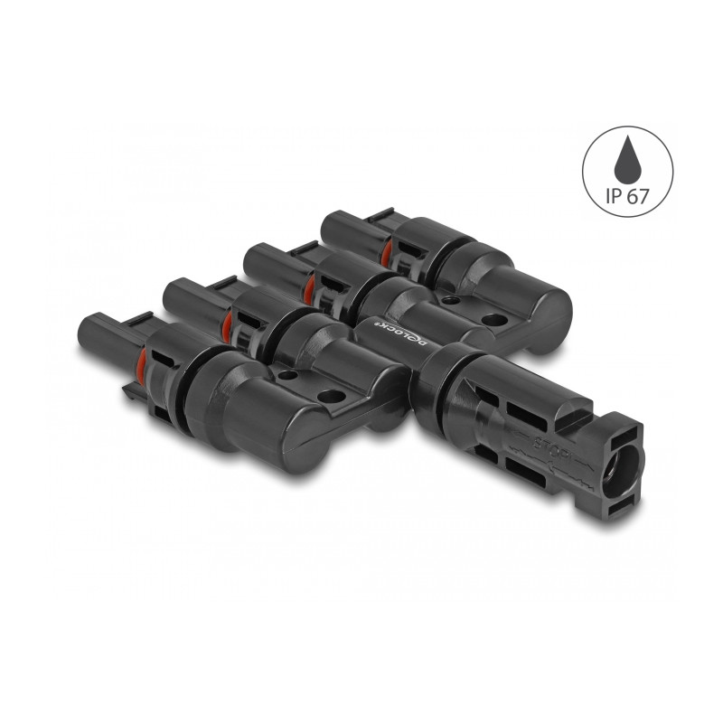 Delock DL4 Solar Konnektor 1 x Stecker zu 4 x Buchse