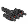 Delock DL4 Solar Konnektor 1 x Stecker zu 4 x Buchse