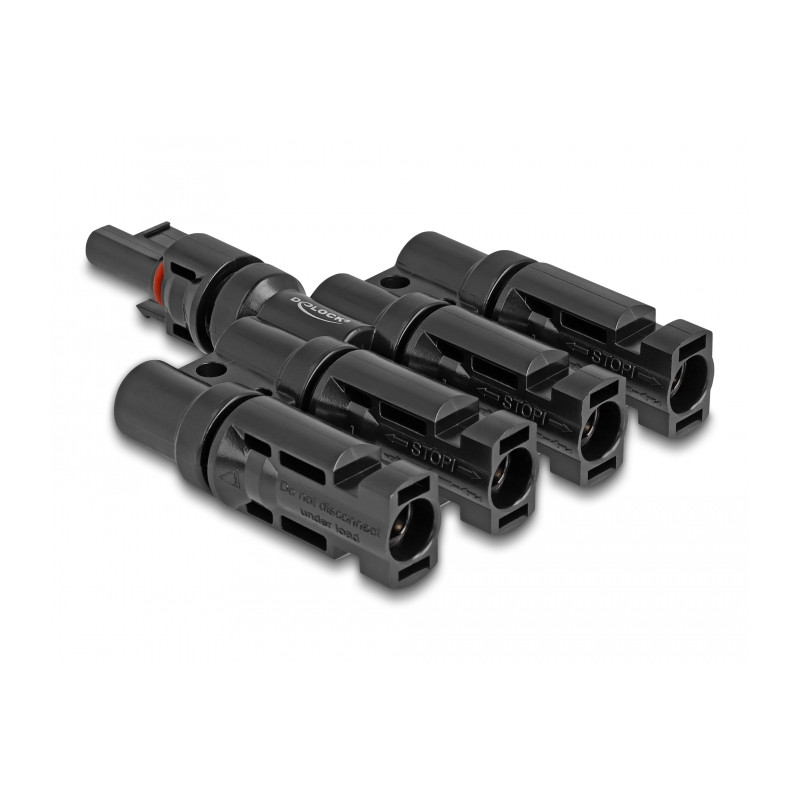 Delock DL4 Solar Konnektor 1 x Buchse zu 4 x Stecker