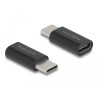Delock Adapter SuperSpeed USB 10 Gbps (USB 3.2 Gen 2) USB Type-C™ Stecker zu Buchse Portschoner schwarz