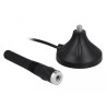 Delock LTE Antenne SMA Stecker 2 - 3 dBi 11 cm starr omnidirektional mit magnetischem Standfuß und Anschlusskabel RG-174 A/U 3 m