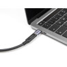 Delock USB Adapter 40 Gbps USB Type-C™ PD 3.0 100 W Stecker zu Buchse Portschoner 8K 60 Hz Metall