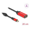 Delock USB Type-C™ zu HDMI Adapter (DP Alt Mode) 8K 60 Hz mit HDR Funktion rot