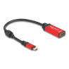 Delock USB Type-C™ zu HDMI Adapter (DP Alt Mode) 8K 60 Hz mit HDR Funktion rot