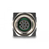 Delock M12 Adapter A-kodiert 8 Pin Buchse zu RJ45 Buchse gerade