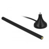 Delock LTE Antenne SMA Stecker 3 - 5 dBi 12,5 cm starr omnidirektional mit magnetischem Standfuß und Anschlusskabel RG-174 A/U 3