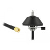 Delock Antennenfuß M6 mit Anschlusskabel RG-58 C/U 3 m schwarz SMA Stecker