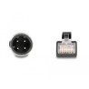 Delock M12 Adapterkabel D-kodiert 4 Pin Stecker zu RJ45 Stecker 50 cm