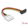Delock Kabel SATA 15 Pin HDD zu 4 Pin Stecker – gewinkelt