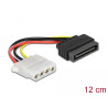Delock Stromkabel SATA 15 Pin Stecker - 4 Pin Buchse 12 cm