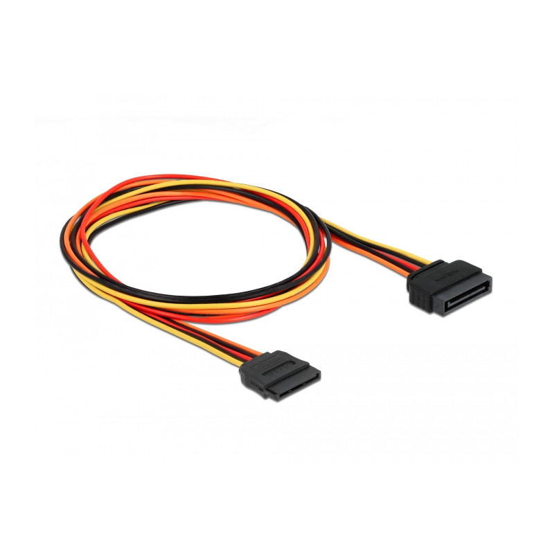 Delock Verlängerungskabel Power SATA 15 Pin Stecker - SATA 15 Pin Buchse 100 cm