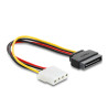 Delock Stromkabel SATA 15 Pin Stecker - 4 Pin Buchse 20 cm