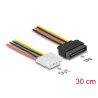 Delock Stromkabel SATA 15 Pin Buchse - 4 Pin Buchse 30 cm