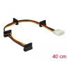 Delock Kabel Power Molex 4 Pin Stecker - 4 x SATA 15 Pin Buchse 40 cm