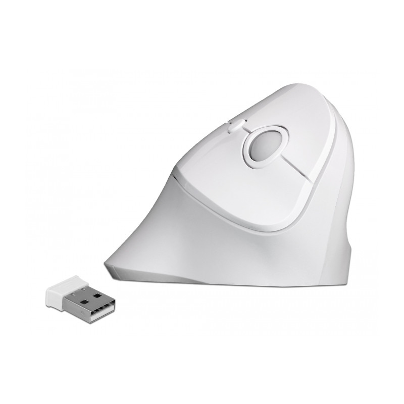 Delock Ergonomische USB Maus vertikal - kabellos