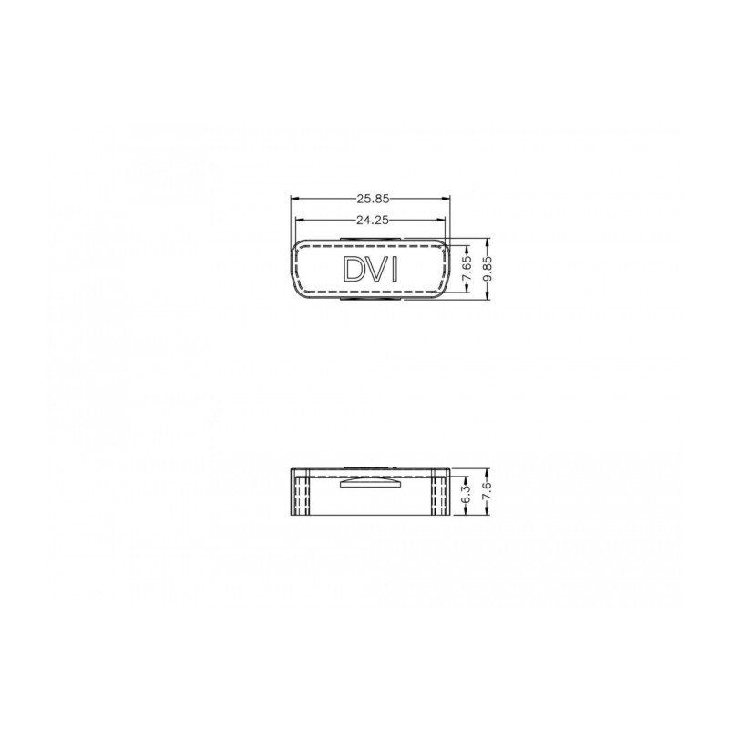 Delock Staubschutz für DVI Buchse 10 Stück transparent