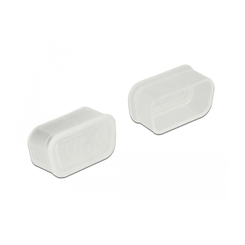 Delock Staubschutz für VGA und D-Sub9 / D-Sub15 Buchse 10 Stück transparent