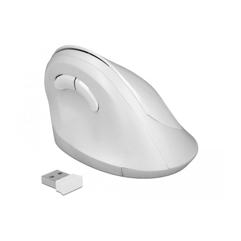 Delock Ergonomische USB Maus vertikal - kabellos