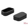 Delock Staubschutz für D-Sub 9 / D-Sub VGA-HD 15 Stecker 10 Stück schwarz