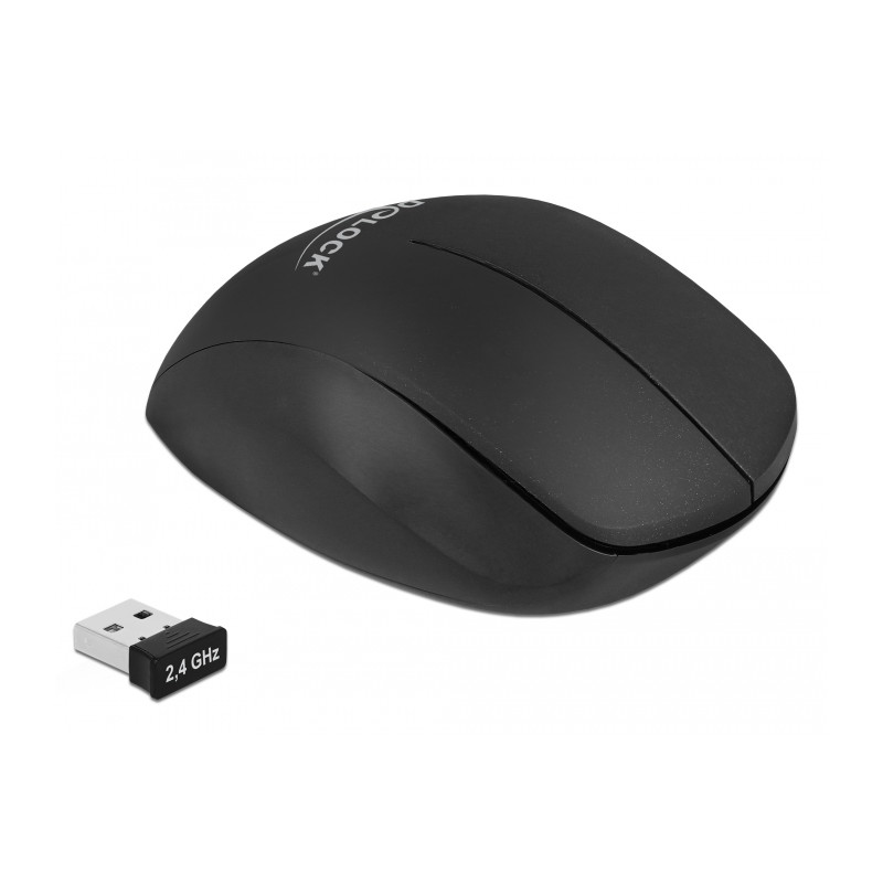 Delock Ergonomische USB Maus - kabellos