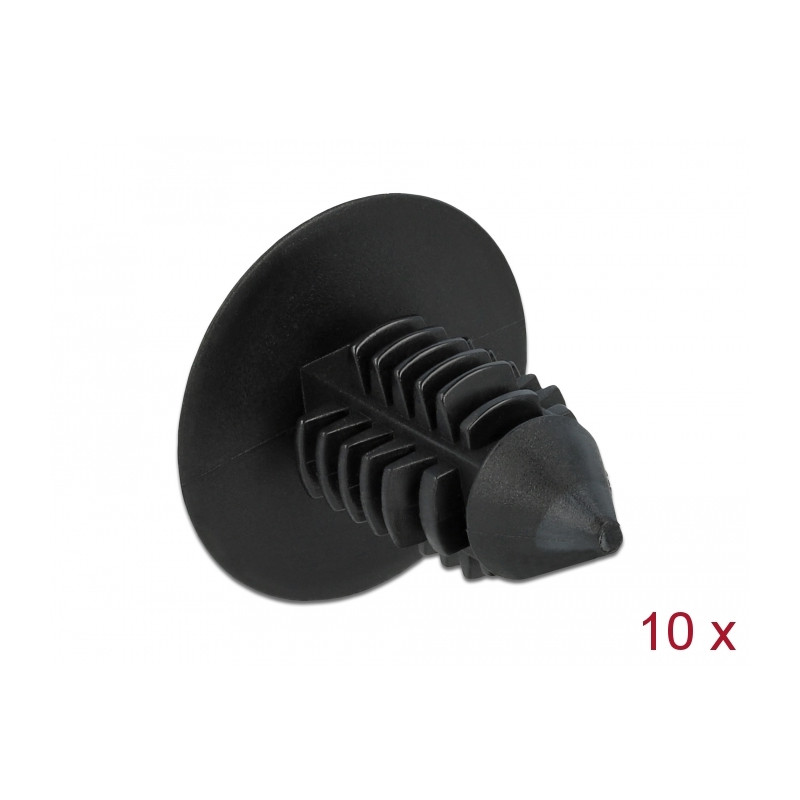Delock Tannenbaum Clip schwarz 10 Stück
