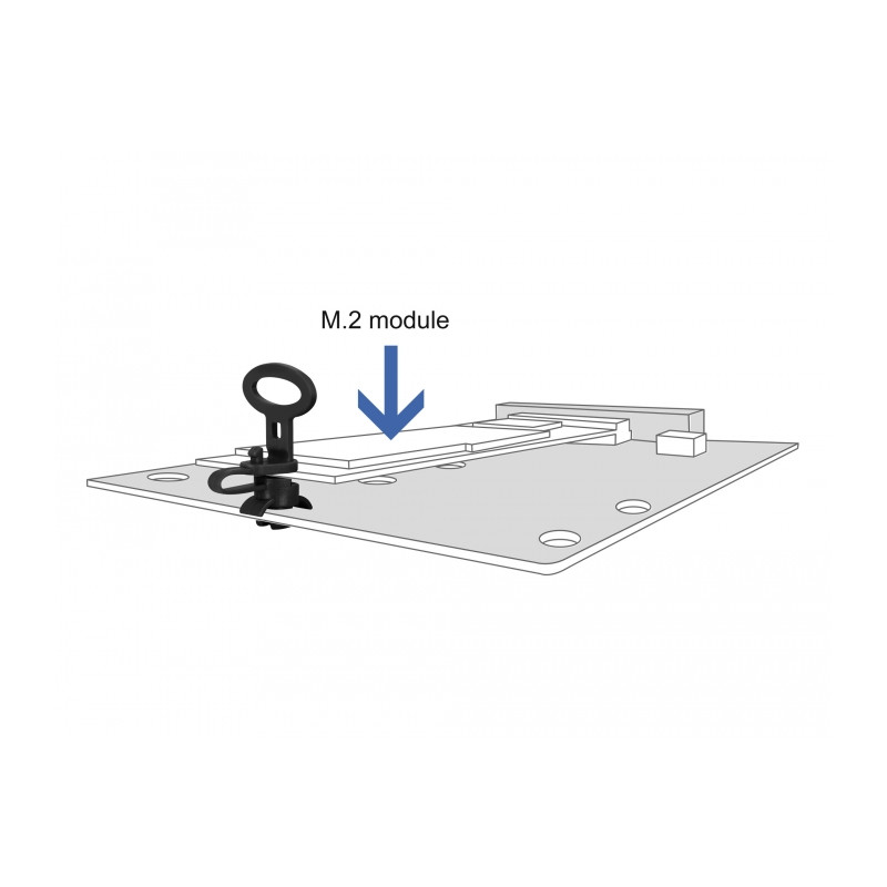 Delock Abstandshalter für Platine schwarz 10 Stück