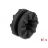 Delock Anti Vibrations Tülle schwarz 10 Stück