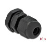 Delock Kabelverschraubung PG7 10 Stück schwarz
