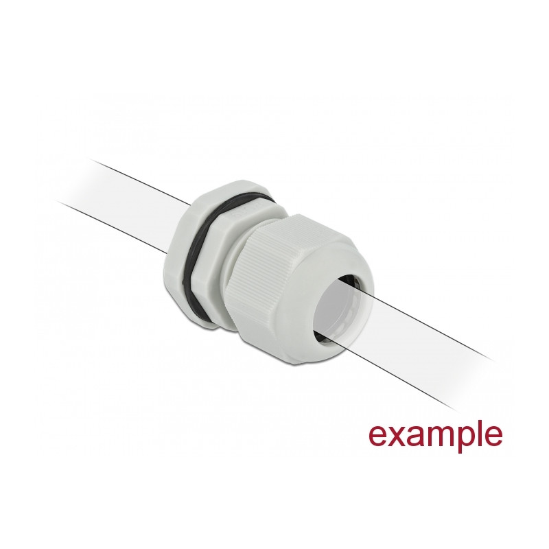 Delock Kabelverschraubung PG7 10 Stück grau