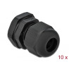 Delock Kabelverschraubung PG11 10 Stück schwarz