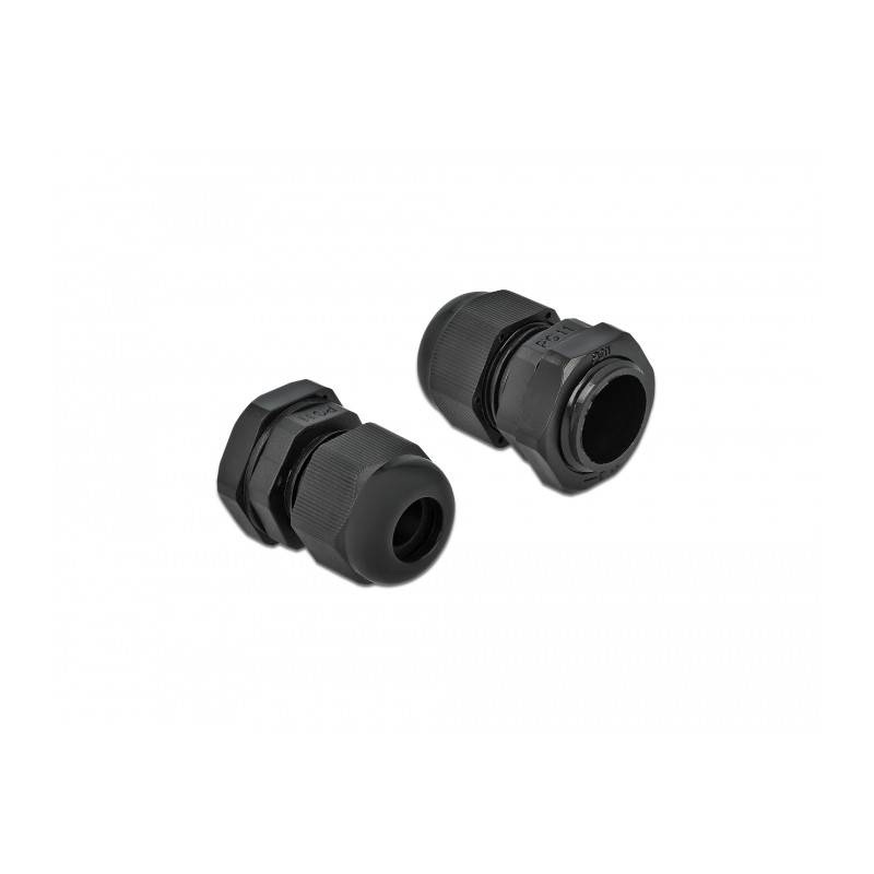 Delock Kabelverschraubung PG11 10 Stück schwarz