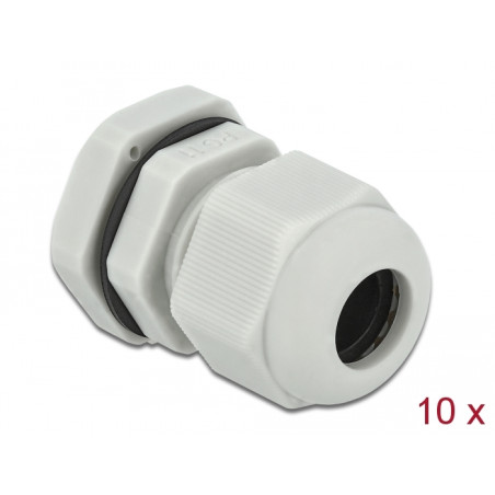 Delock Kabelverschraubung PG11 10 Stück grau