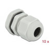 Delock Kabelverschraubung PG11 10 Stück grau