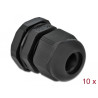 Delock Kabelverschraubung PG13,5 10 Stück schwarz