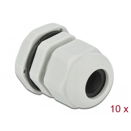 Delock Kabelverschraubung PG13,5 10 Stück grau
