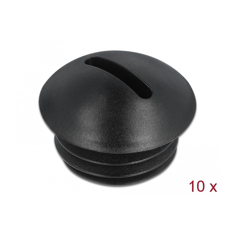 Delock Verschlussstopfen M12 x 1,5 schwarz 10 Stück