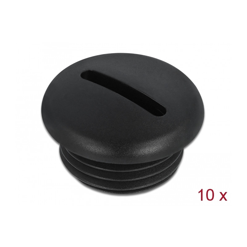 Delock Verschlussstopfen M16 x 1,5 schwarz 10 Stück