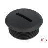Delock Verschlussstopfen M25 x 1,5 schwarz 10 Stück