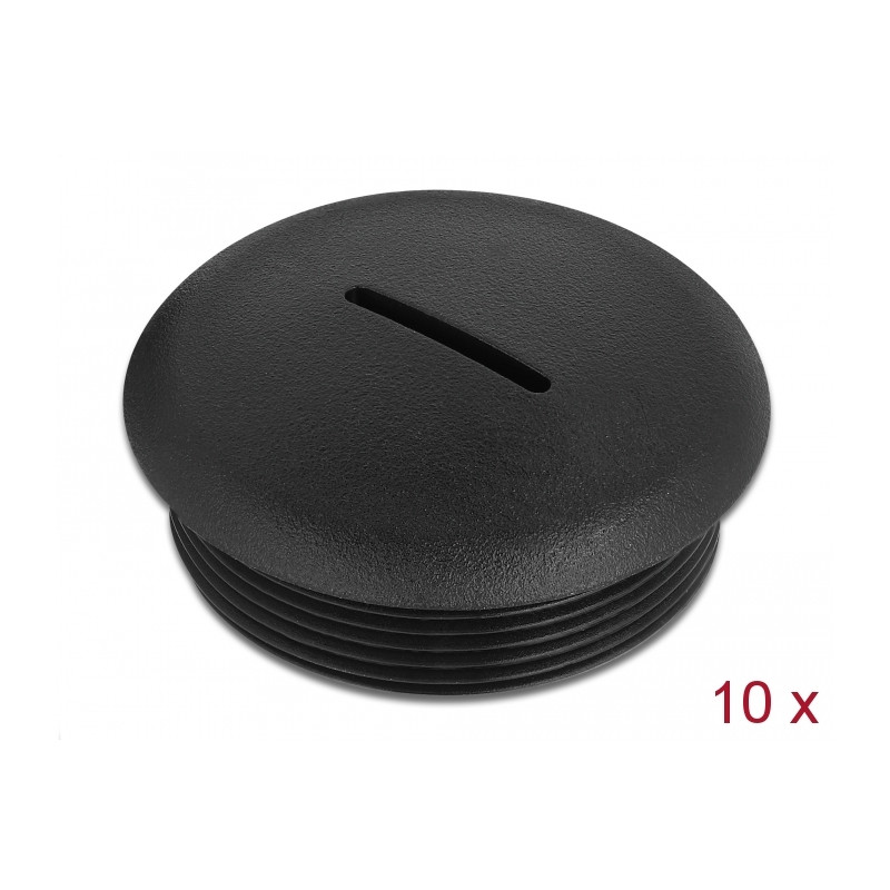 Delock Verschlussstopfen M40 x 1,5 schwarz 10 Stück