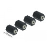 Delock Abstandshalter M2.5, Sechskant, Innen, 10 mm schwarz 4 Stück