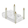 Delock Abstandshalter M4 x M4, Sechskant, Außen / Außen, 90 mm natur 4 Stück