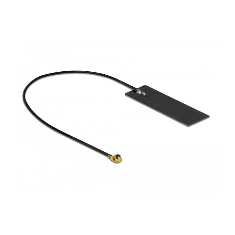 Delock WLAN 802.11 ac/ax/a/h/b/g/n Antenne I-PEX Inc., MHF® I Stecker 2 - 4 dBi 15 cm PCB intern Klebemontage