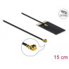 Delock WLAN 802.11 ac/ax/a/h/b/g/n Antenne I-PEX Inc., MHF® I Stecker 2,7 - 3,0 dBi 1.13 15 cm FPC intern Klebemontage