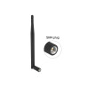 Delock LPWAN 863 MHz - 928 MHz Antenne SMA Stecker 1,64 dBi omnidirektional mit Kippgelenk schwarz