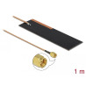 Delock LPWAN Antenne SMA Stecker 1 - 2 dBi RG-178 1 m PCB intern Klebemontage