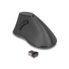 Delock Ergonomische vertikal optische 5-Tasten Maus 2,4 GHz kabellos - Lautlos