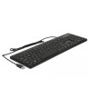 Delock USB Tastatur kabelgebunden 1,5 m schwarz mit RGB Beleuchtung